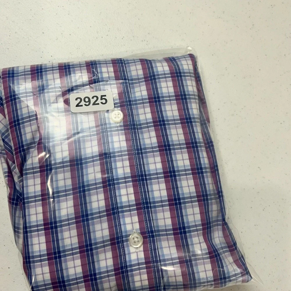 Banana Republic Men's Grant Fit Plaid‎ Button Down Shirts Long Sleeve Size XL